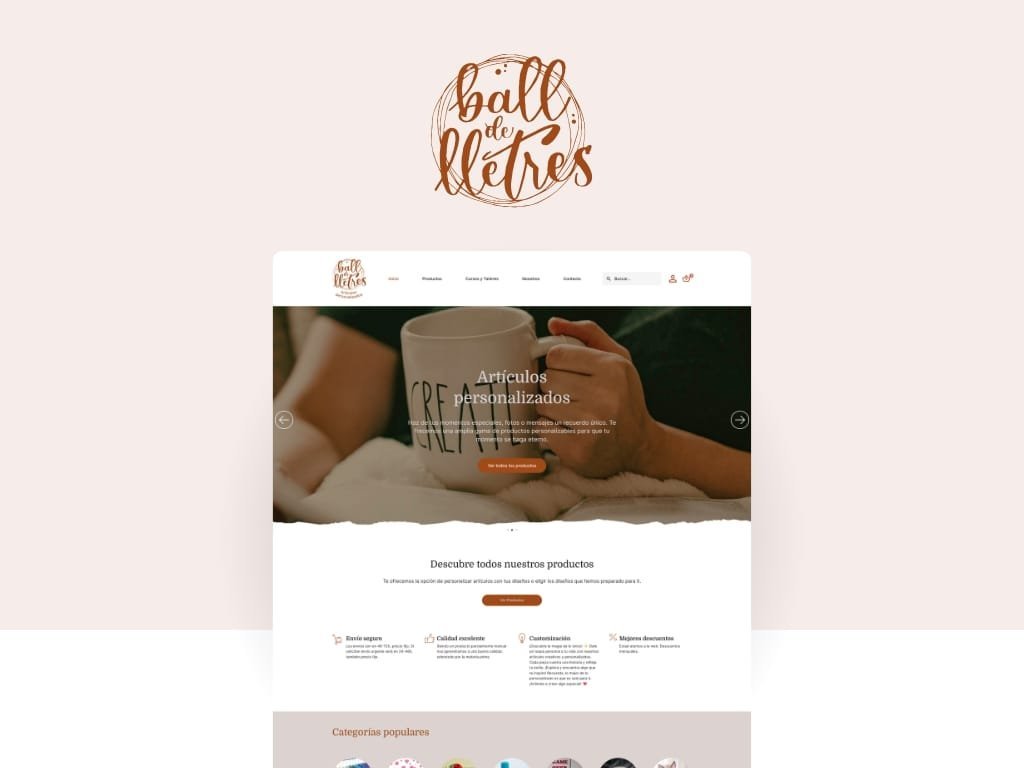 Página web corporativa en Tarragona para la asociación cultural Ball de Lletres